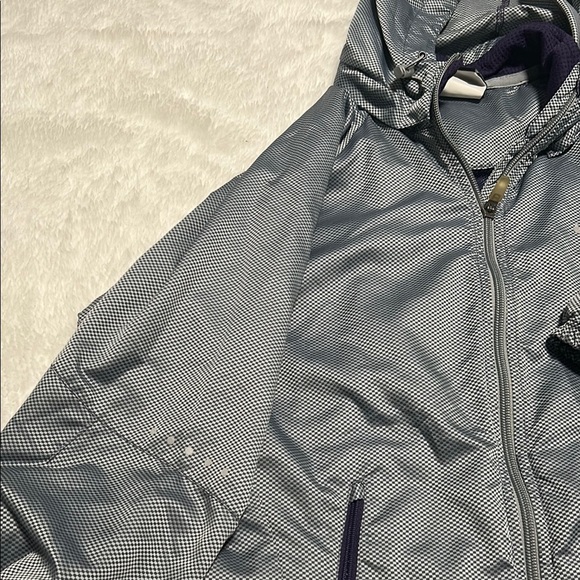 Nike Gray and Purple Ski Jacket with Hood - Picture 4 of 9